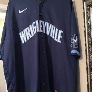 Happ Chicago Cubs Wrigleyville Jersey, worn 2 times, like new